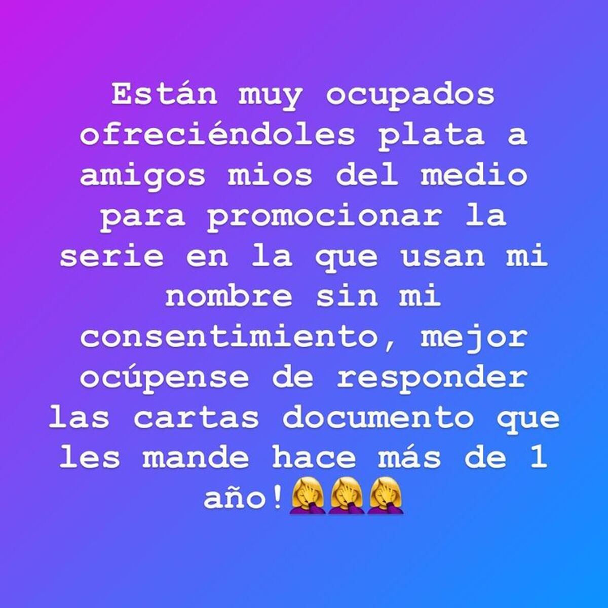 La historia de Instagram que publicó Claudia Villafañe. (Instagram)