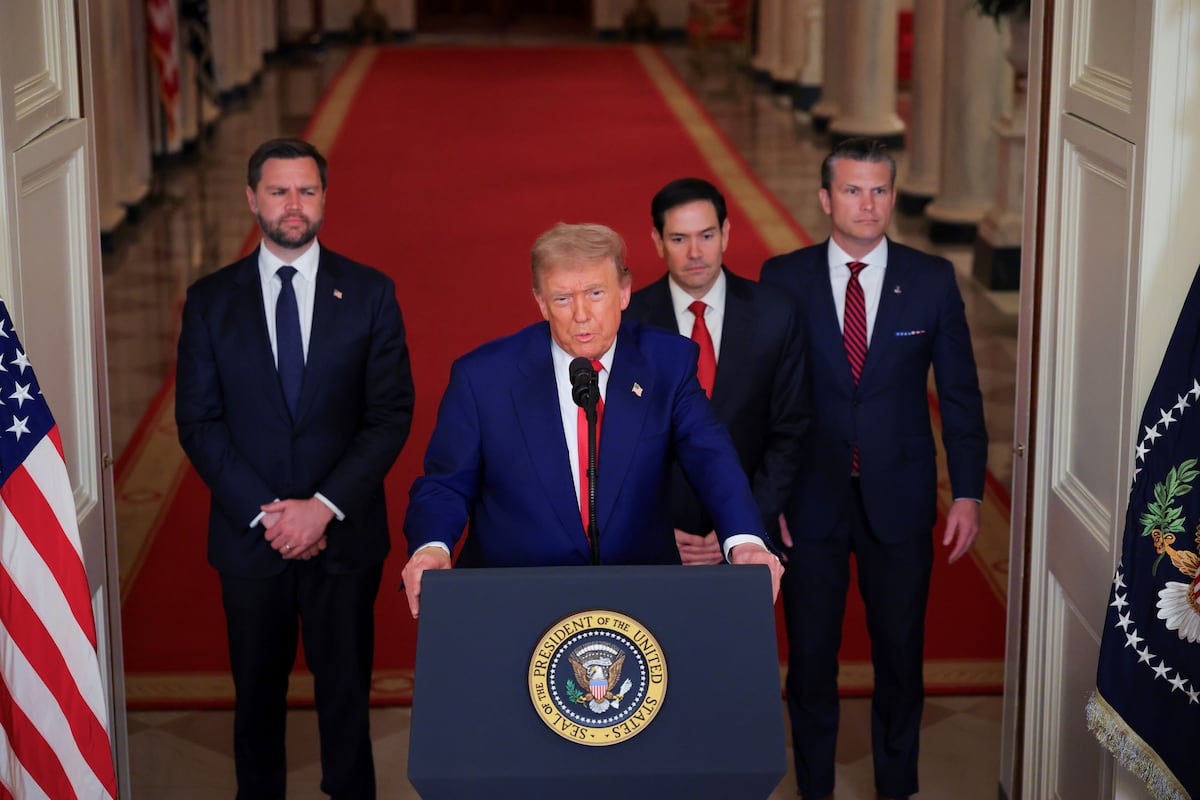 Trump habló sobre el ataque a Irán. (Agencia AP).