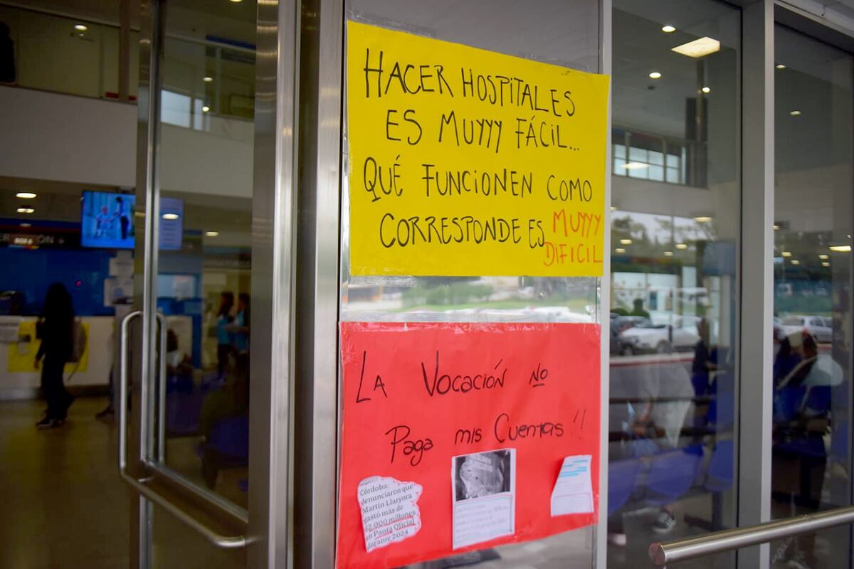 Córdoba. Obstetras y ginecólogos de la Maternidad provincial paran y reclaman mejoras salariales. (José Gabriel Hernández / La Voz)