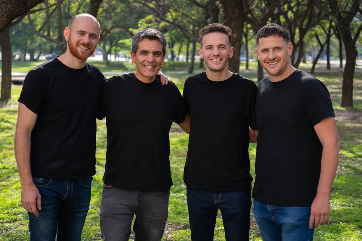 Fundadores de Pill.ar (de izq a der): Daniel Real, Santiago Palma, Enzo Moriconi y Juan Pablo Real.