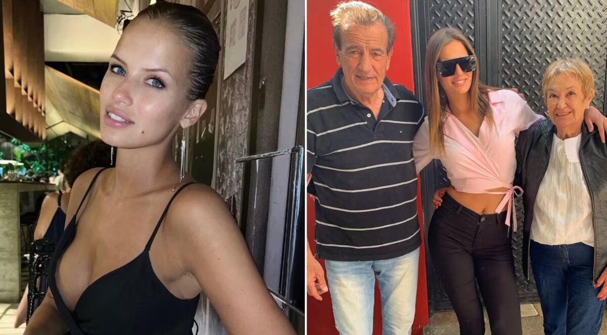 Lis Gámez, la DJ modelo, junto a sus abuelos.
