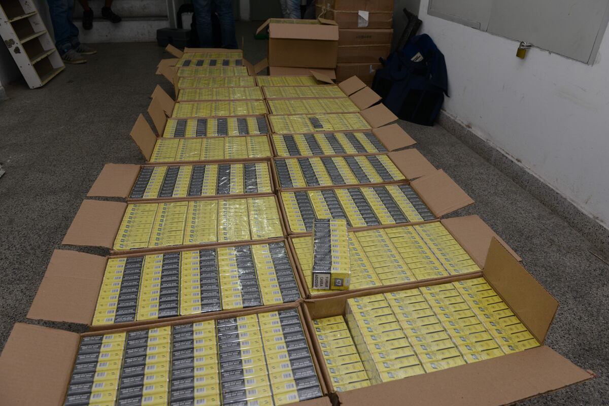 Los cigarrillos secuestrados. (La Voz/Archivo)
