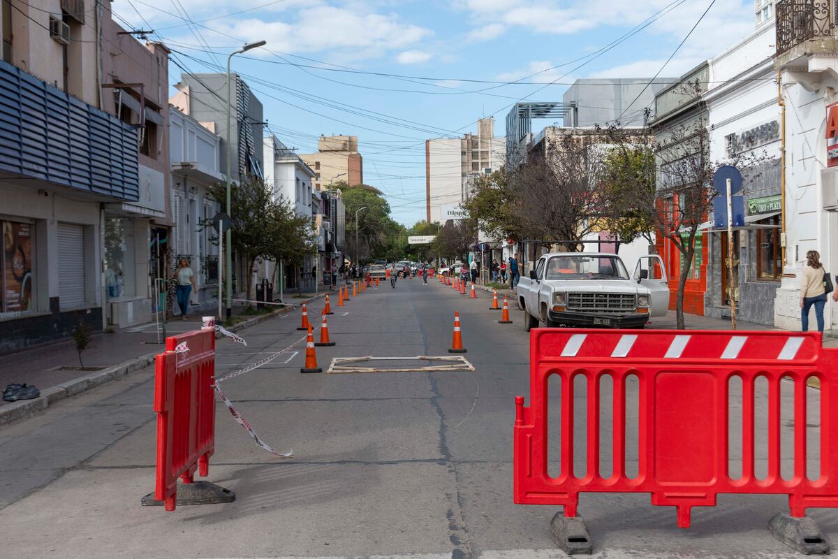Transformación. En una arteria clave del centro de Río Cuarto (Gentileza).