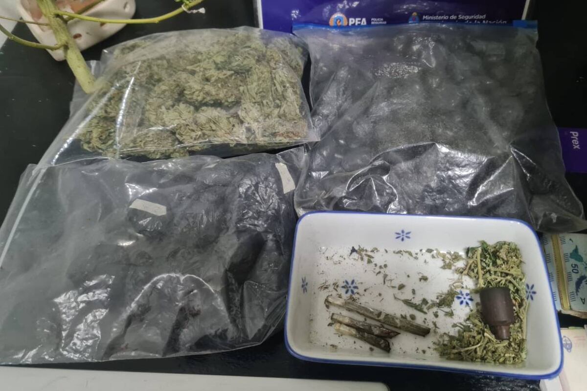 La Policía Federal Argentina detuvo a tres personas acusadas por narcomenudeo en la ciudad de Mar del Plata. (Prensa PFA)