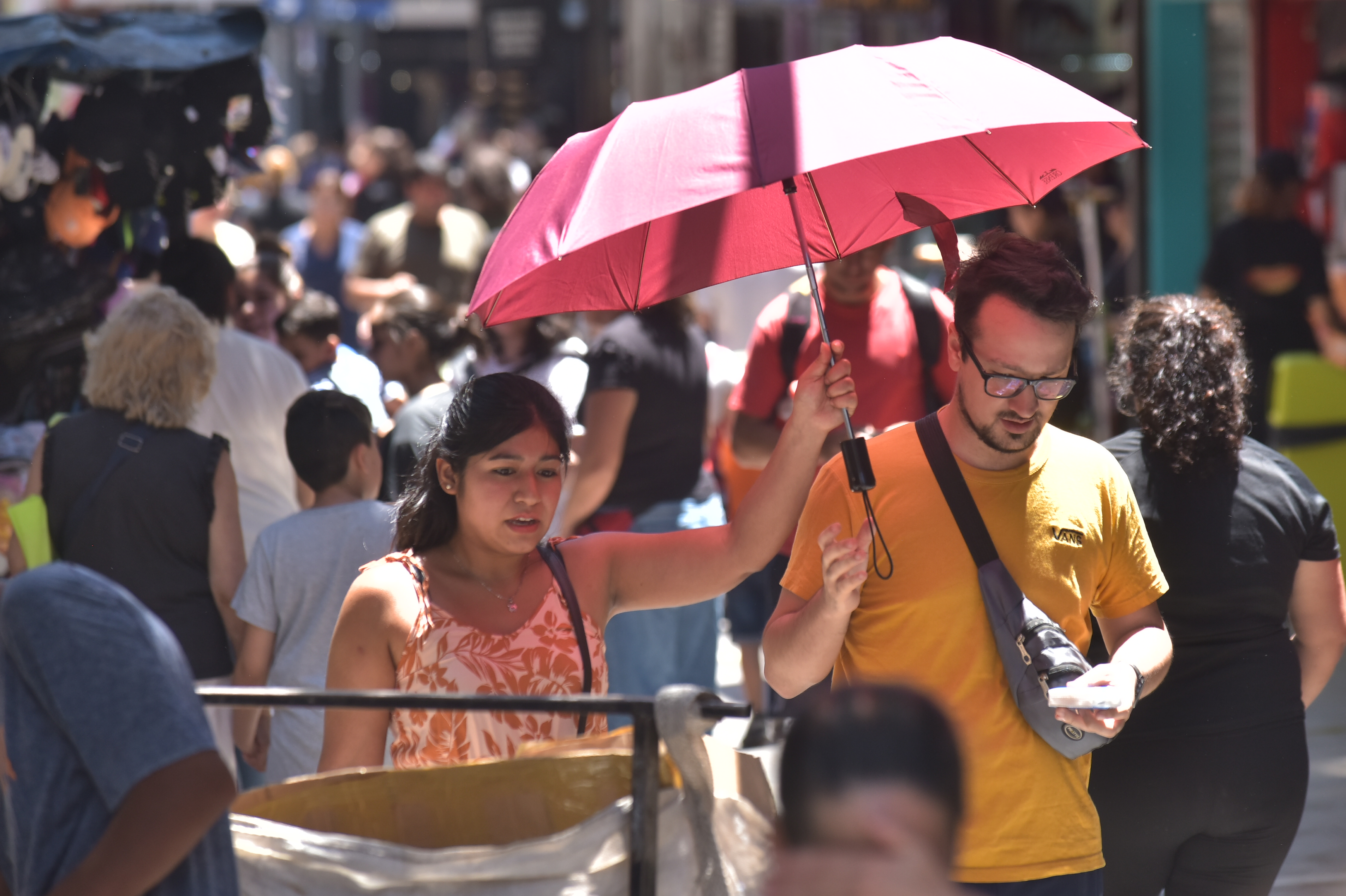 Día de intenso calor en Córdoba. (Ramiro Pereyra / La Voz)