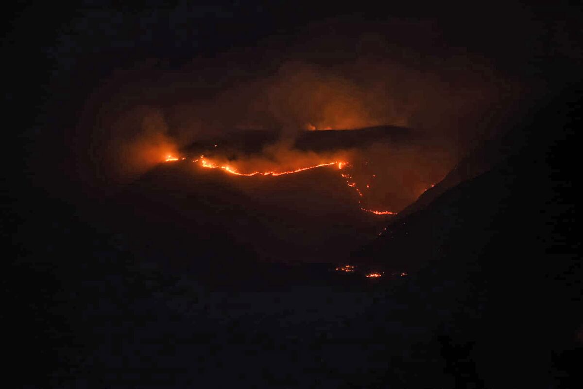 Fuego en Córdoba. Incendio en San Esteban en 2024. (La Voz)
