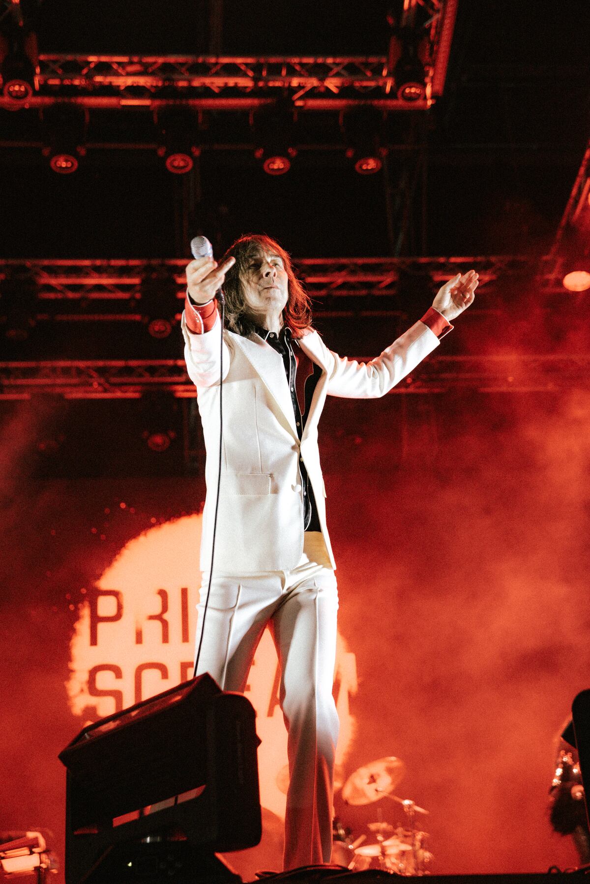 Primal Scream en el festival Music Wins, realizado en la tarde - noche del domingo en Costa Salguero, Caba. (Gentileza Lady Miru y Mateo Ronn)