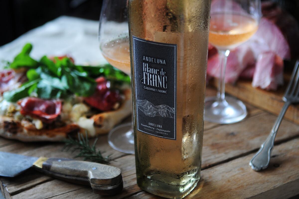 12 vinos coloridos para disfrutar en primavera. Andeluna Blanc de franc 2021 Mendoza. (Javier Ferreyra 
/ La Voz)