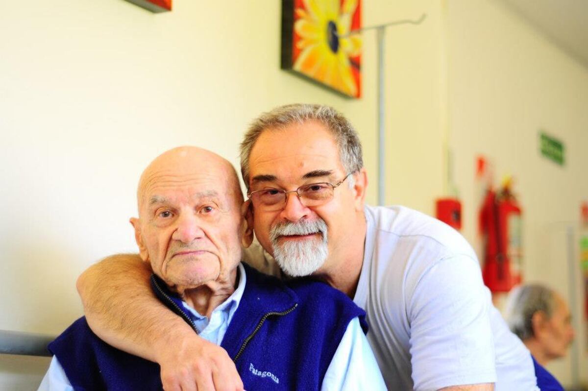 Luis Ulla con su padre, el “gringo Ulla”, panadero y con un sentido de inclusión social cuando nadie hablaba de eso como tal.