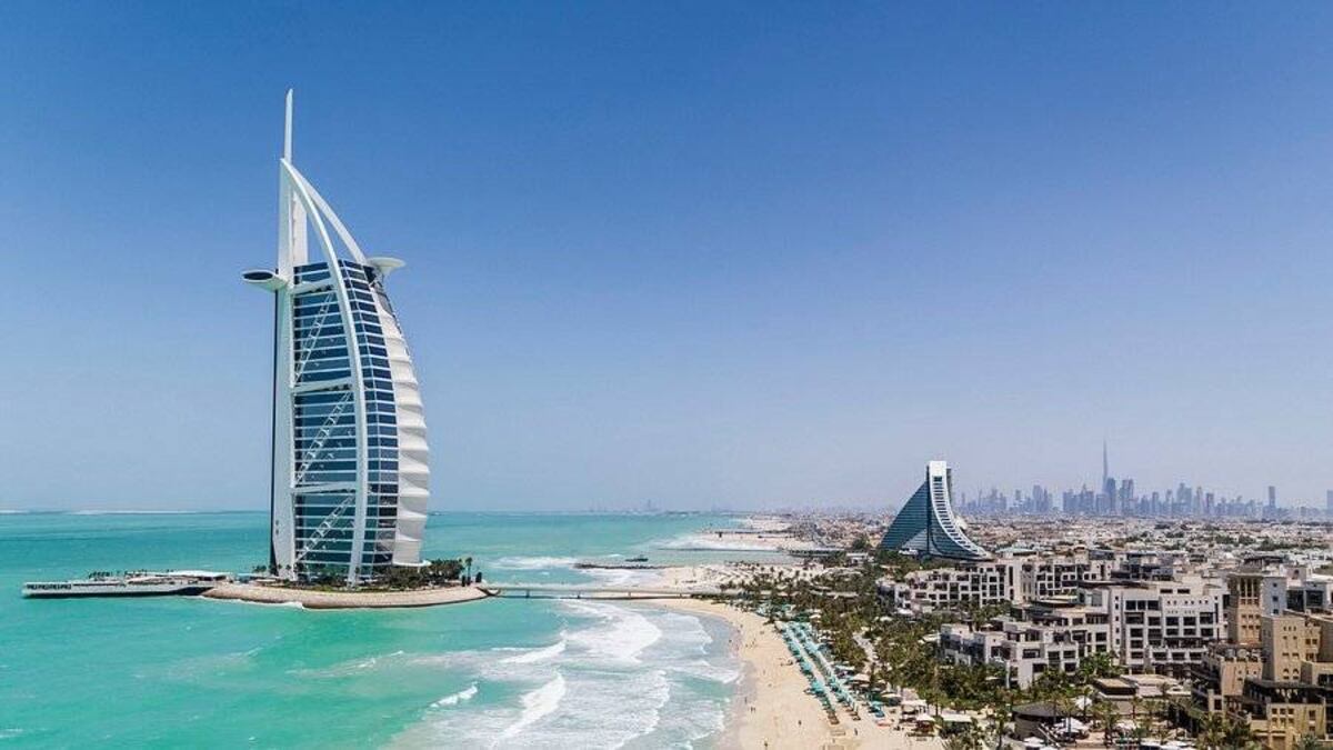 Hotel Burj Al Arab en Dubái.