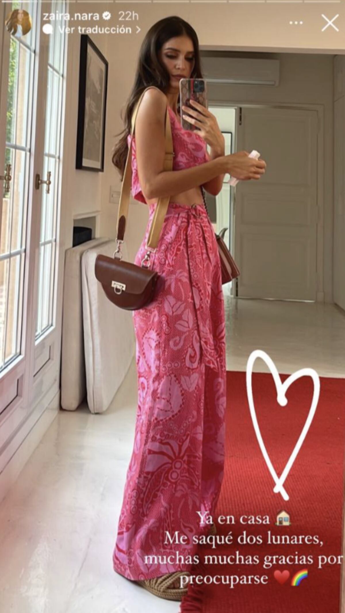 La foto con la que Zaira llevó tranquilidad sobre su paso por el quirófano.