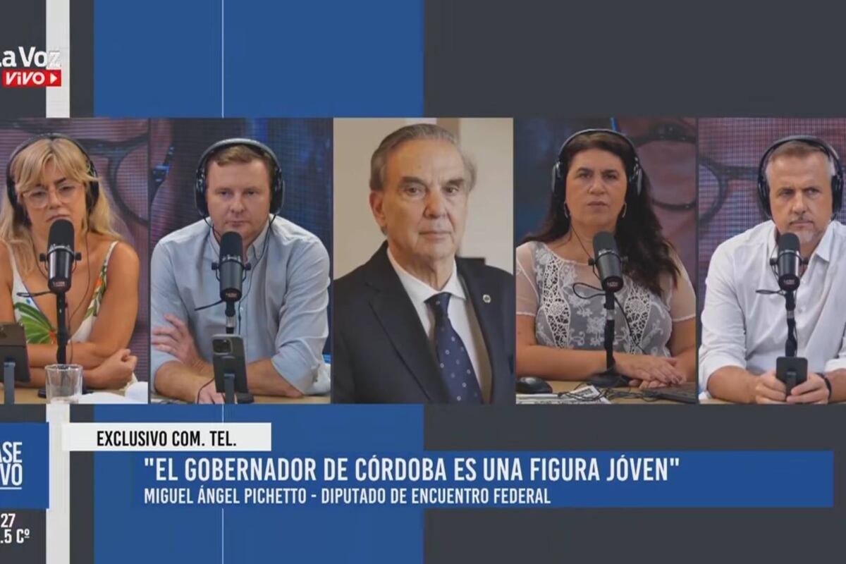 Miguel Angel Pichetto en diálogo en La Voz en Vivo