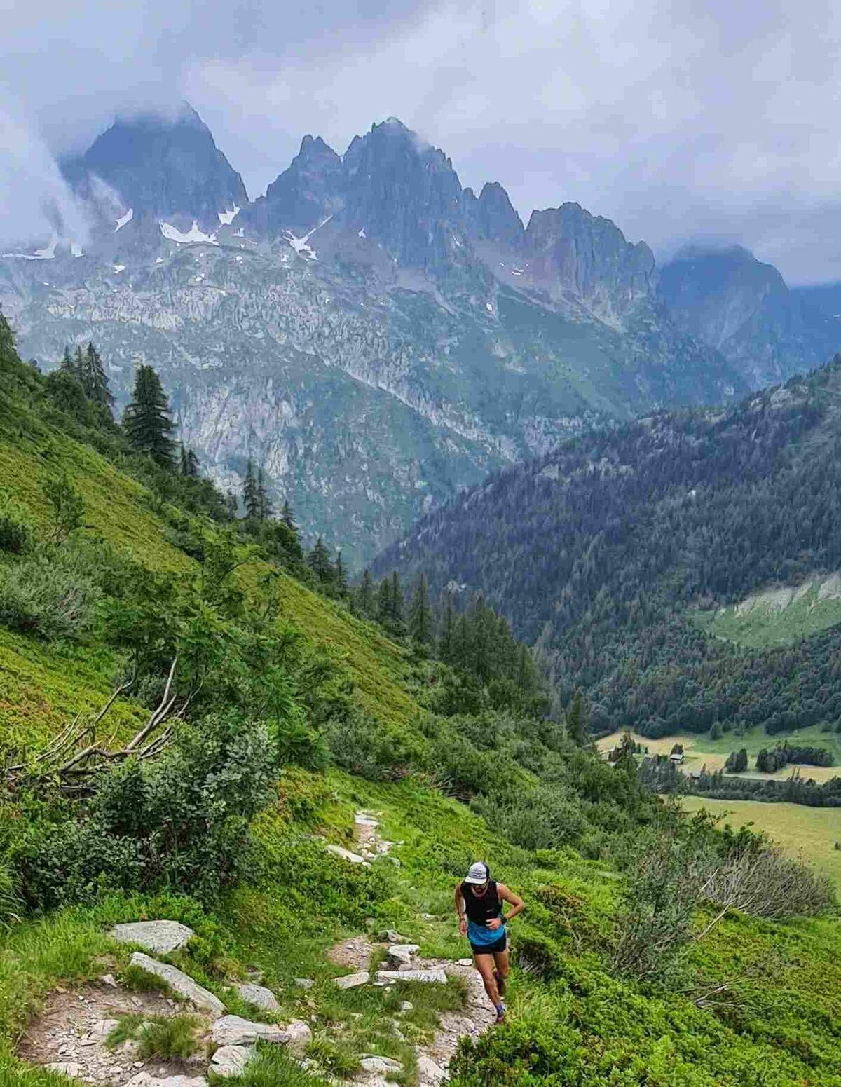 Emmanuel Ocampo, corredor cordobés en Chamonix
