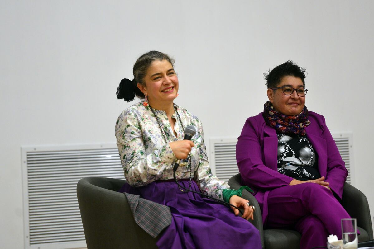 La actriz Érica Rivas dio una charla en el Auditorio de la UNC sobre feminismos. (Javier Ferreyra / La Voz)