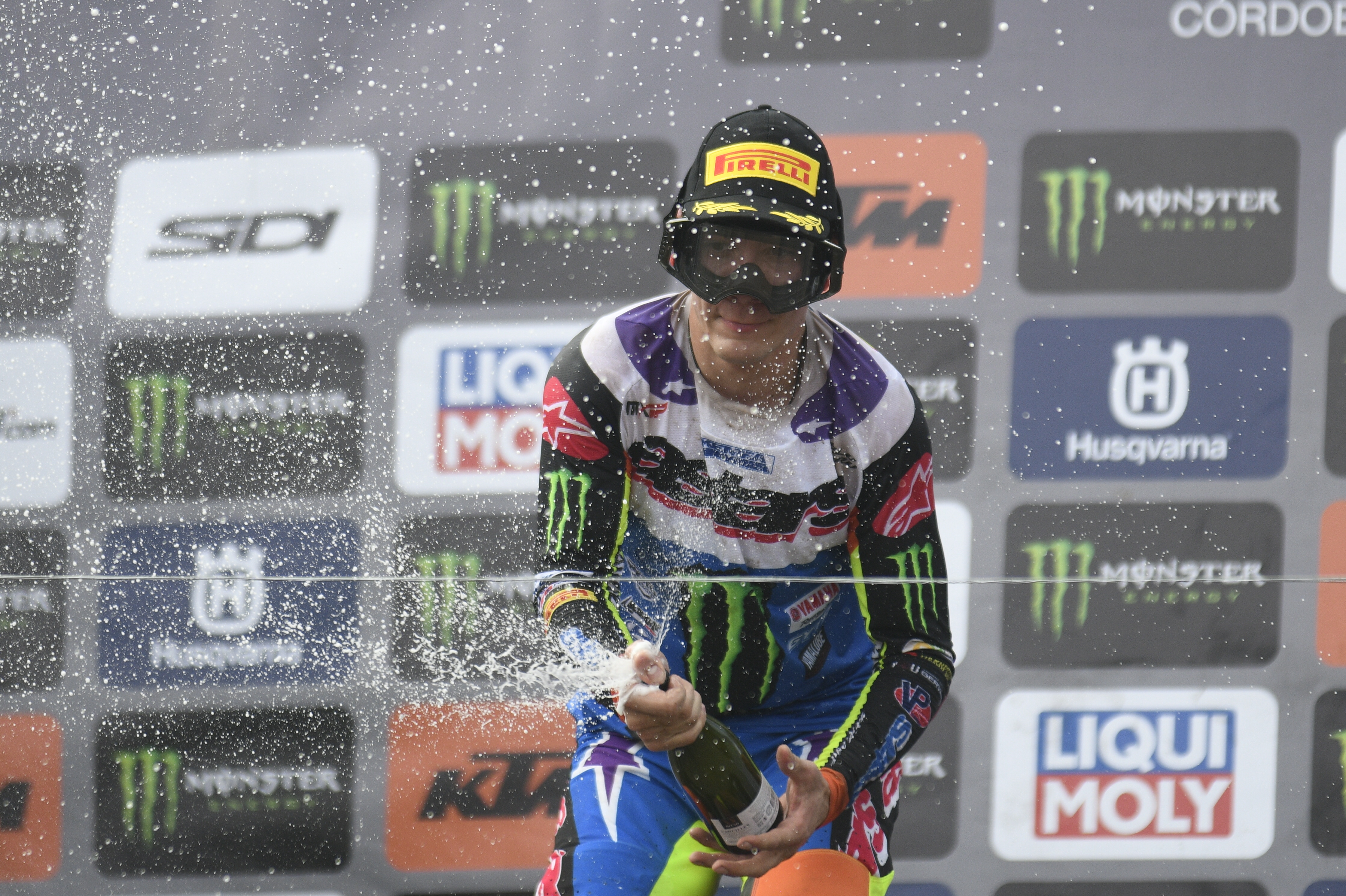 El francés Maxime Renaux, piloto de Yamaha, ganó en Córdoba por la primera fecha del Mundial de Motocross. (Ramiro Pereyra / La Voz)