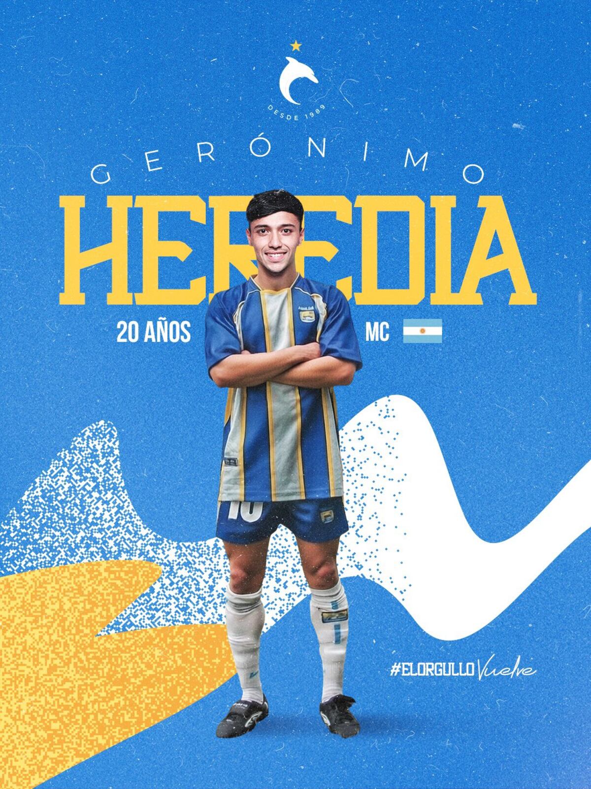 Gerónimo Heredia se fue a Delfín de Ecuador y liberó una chance de refuerzo para el Pirata (Prensa Delfín).