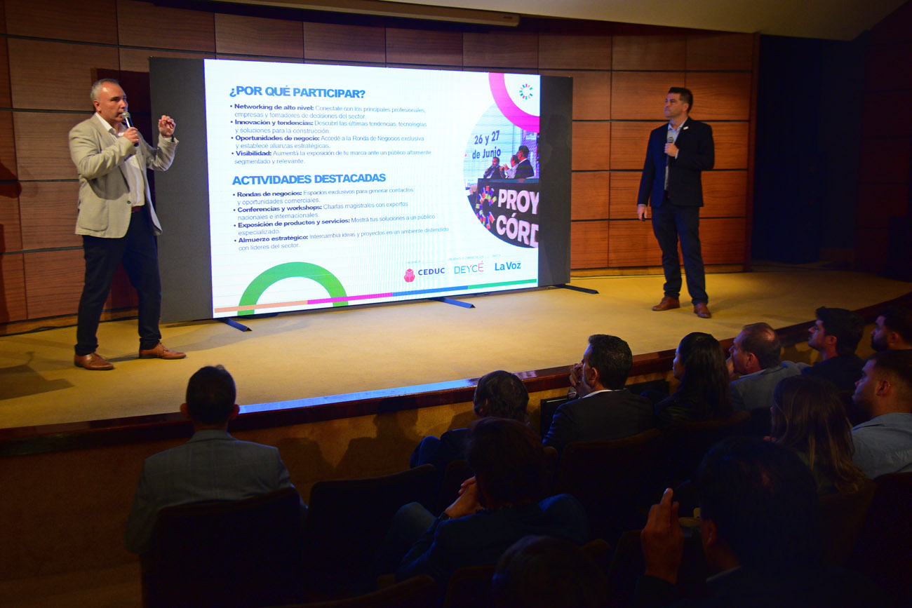 Lanzamiento de Proyectar Córdoba 2025 en el auditorio Carlos Ortiz de La Voz. (Nicolás Bravo / La Voz)