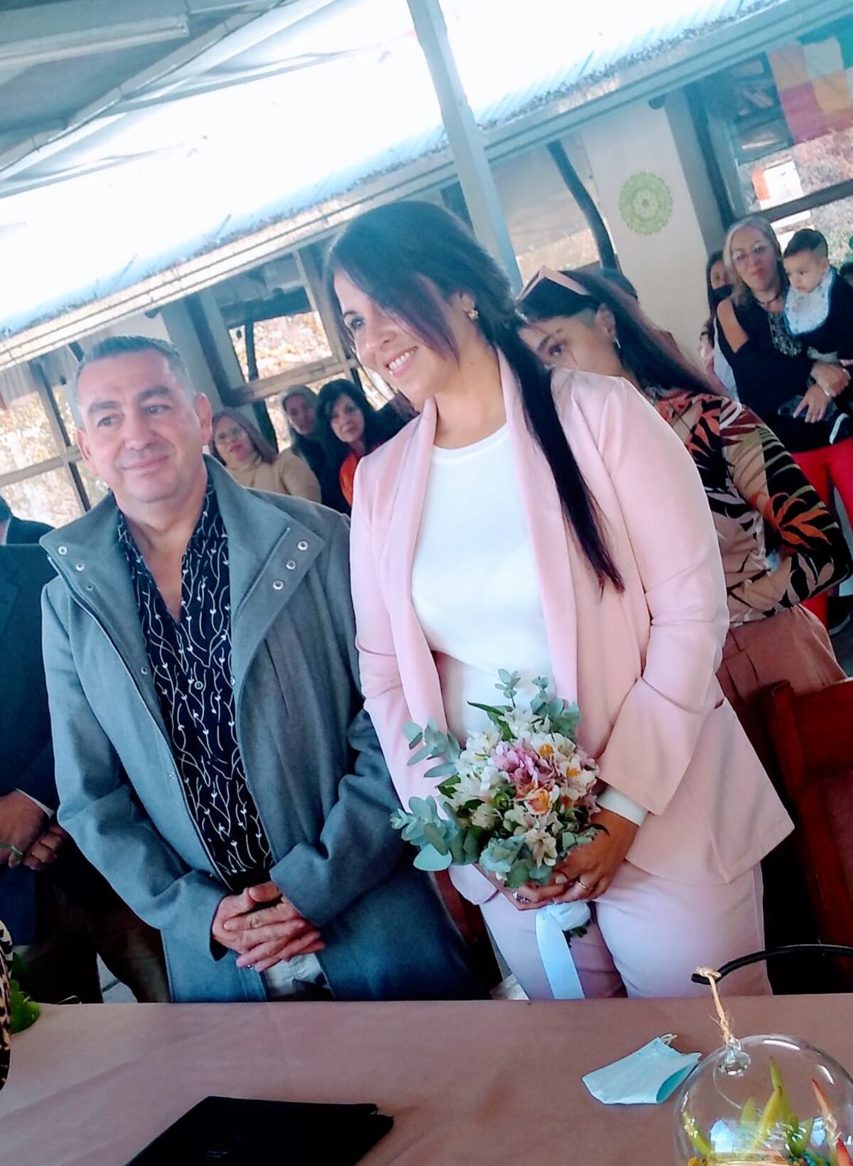 DANIEL Y TAMARA. Se casaron el domingo 5 de junio en el mismo lugar donde se conocieron.