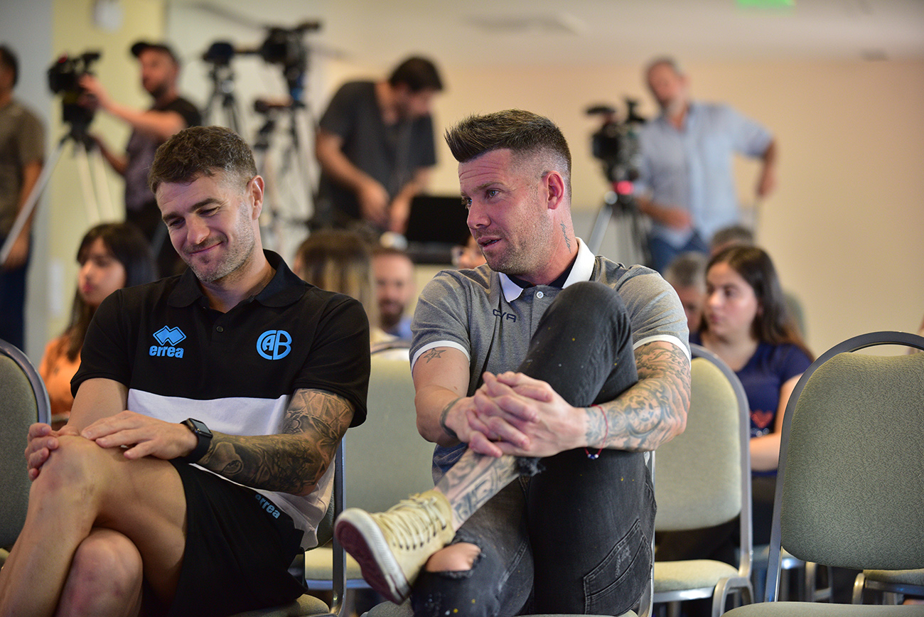 Conferencia de prensa por el clásico Belgrano y Talleres de Pablo Vegetti y Guido Herrera (Ramiro Pereyra /La Voz)