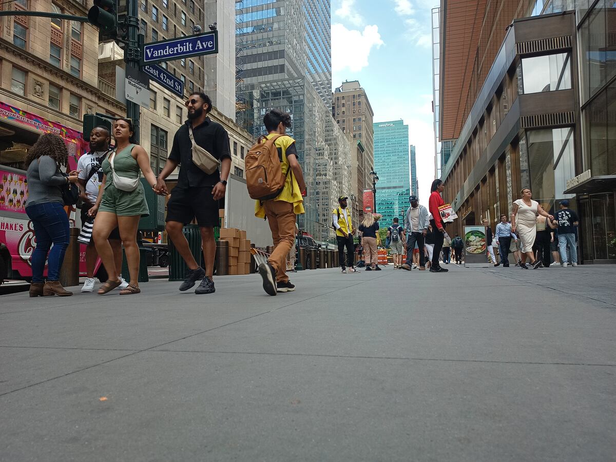 Las veredas en Manhattan son de cemento, lo que permite el desplazamiento sin mayores problemas (Diego Marconetti / La Voz).
