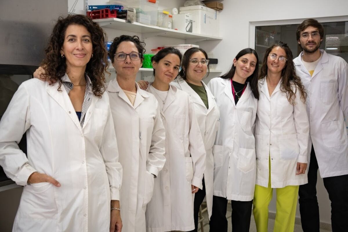 Equipo de trabajo | De izquierda a derecha: María Laura Fanani, Georgina Fabro, Jessica Valdivia Pérez, Milagro Mottola, María Victora López Nota Francisco, Lucille T. Kourdova y Nicolás Tamagnone. (Unciencia)