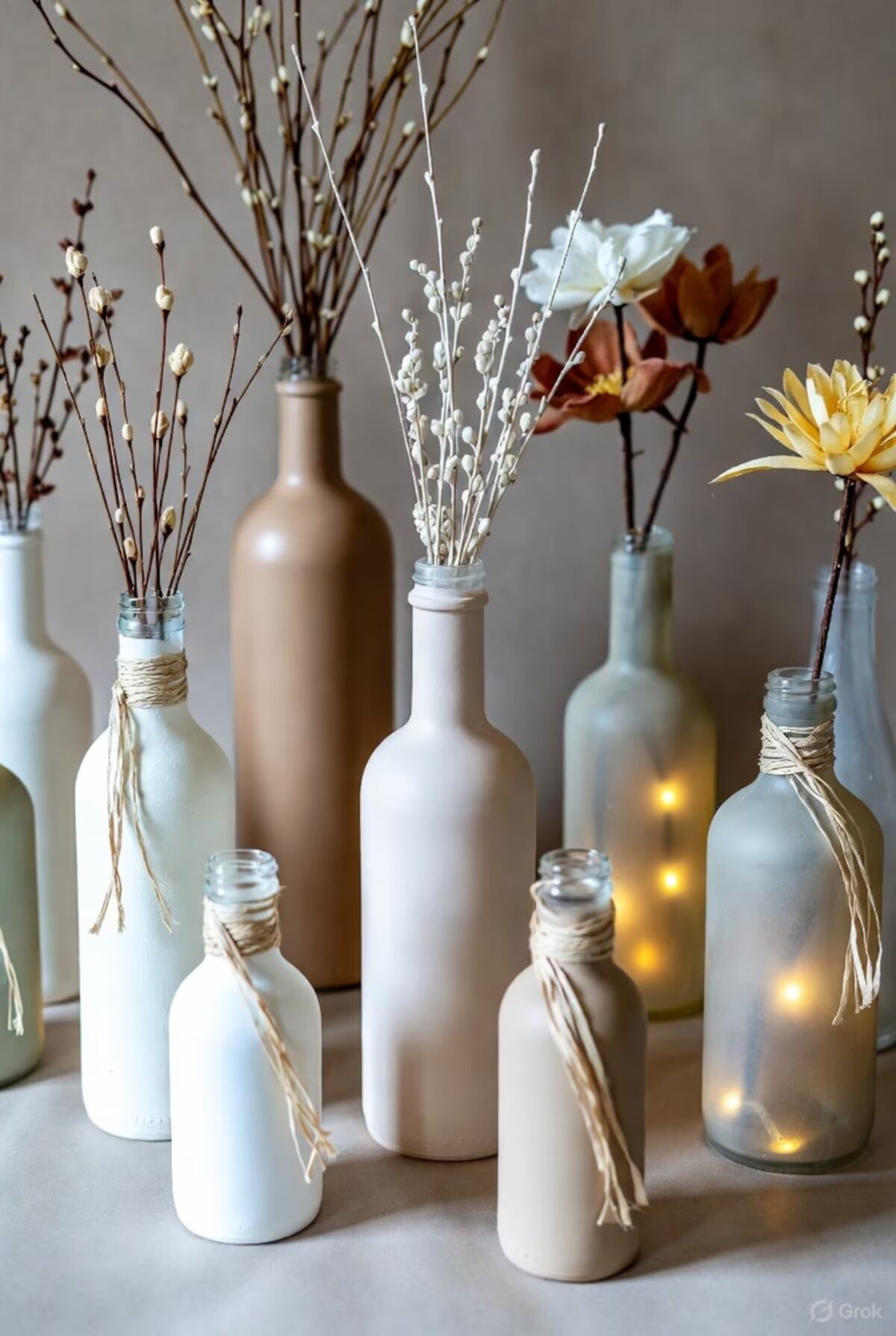 Aprovechá las botellas de vidrio que tenés en casa.