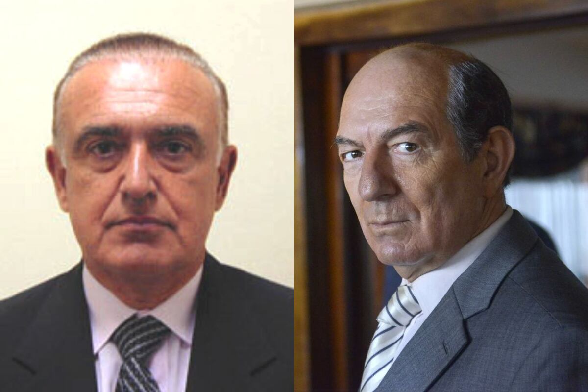 Carlos Ruckauf interpretado por Vando Villamil en "Diciembre 2001" (Collage web)