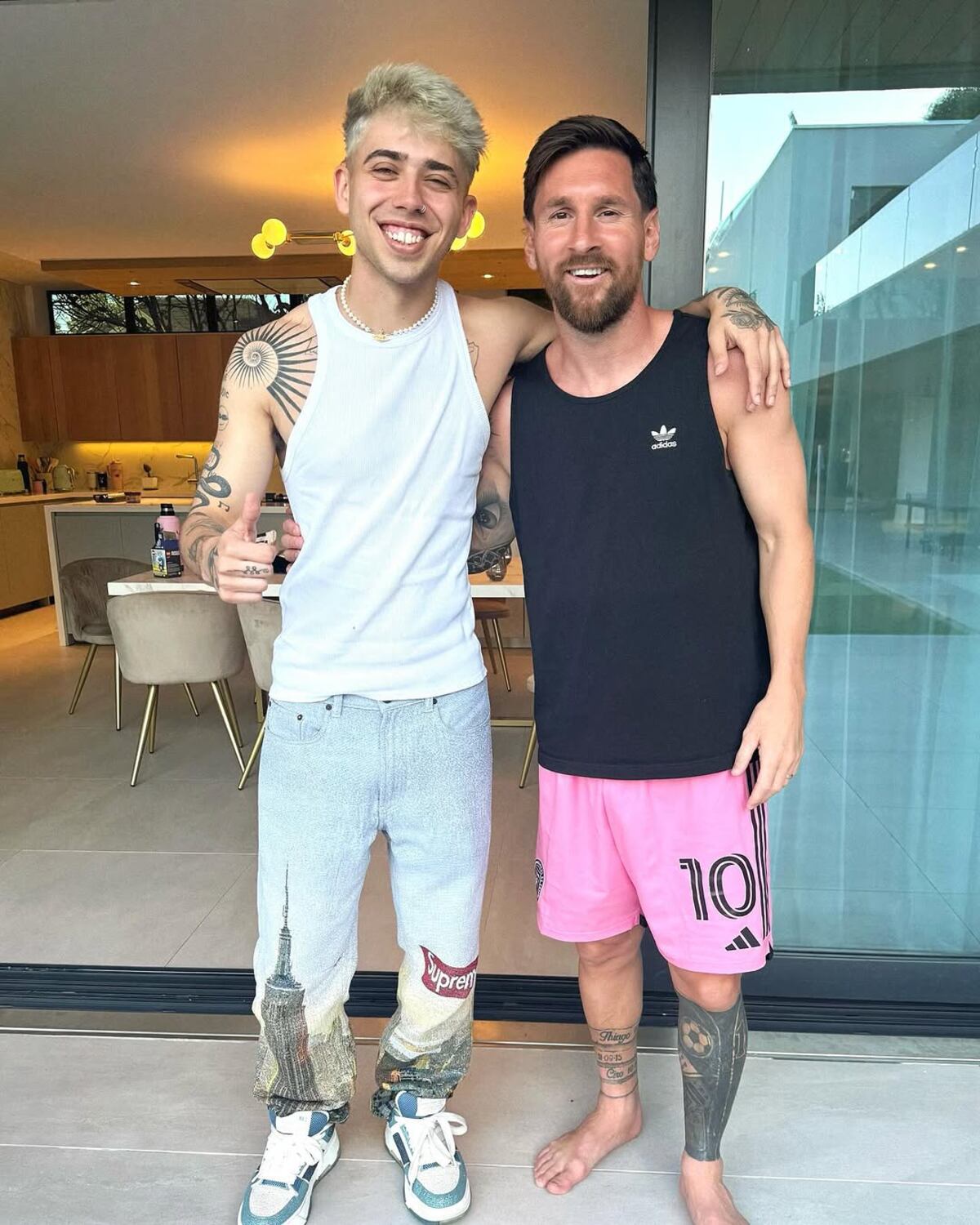 Luck Ra y Messi. (Foto de Instagram)