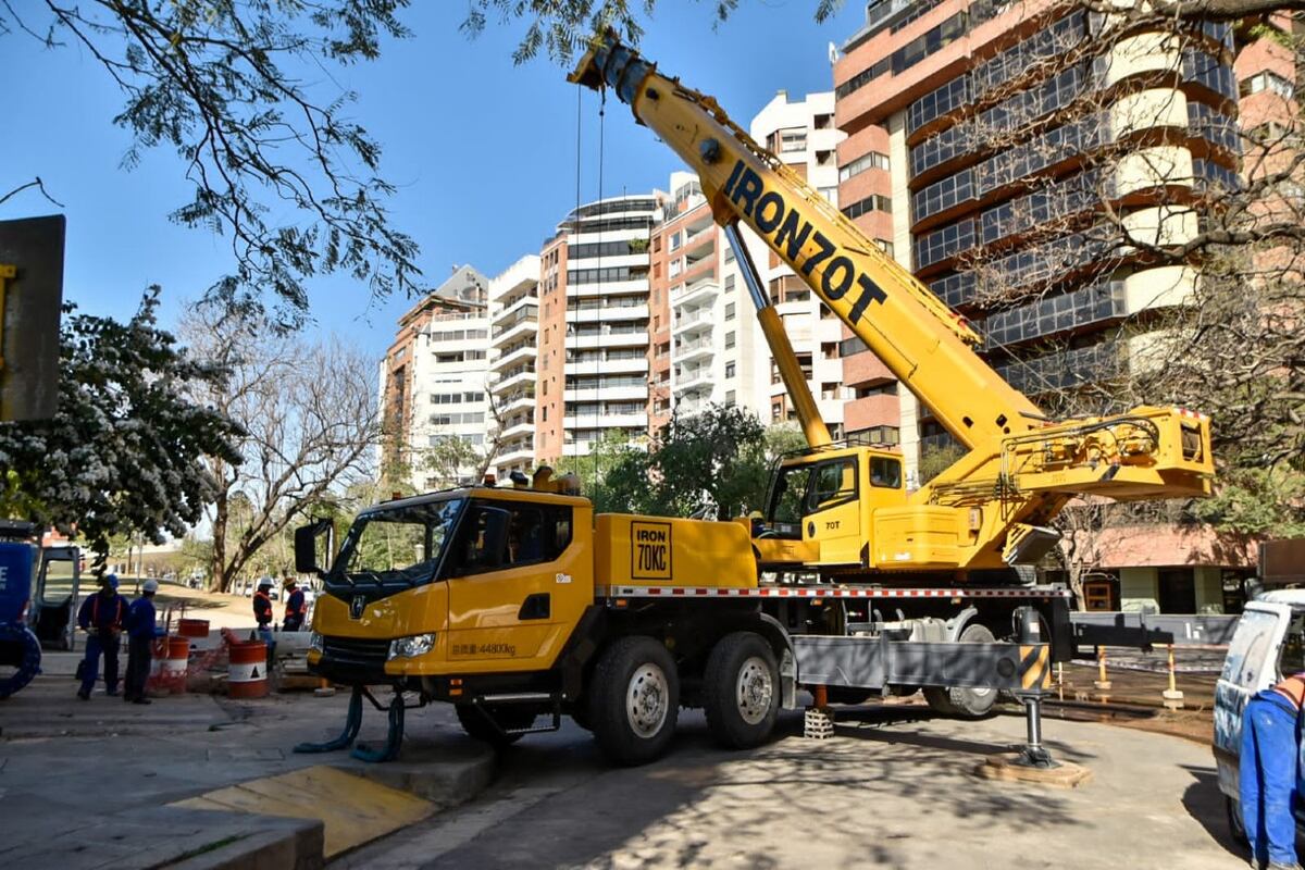 La obra “intercomunicador” de la calle Chile que conecta dos plantas potabilizadoras de Córdoba finalizó este lunes. (Foto gentiliza Municipalidad de Córdoba)
