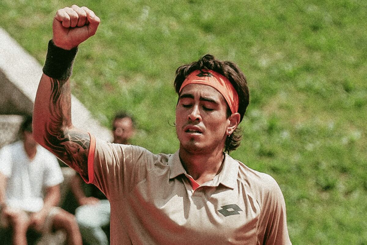 Francisco Comesaña ganó en Portugal y es Top 100 por primera vez en su carrera. (@AATenis)
