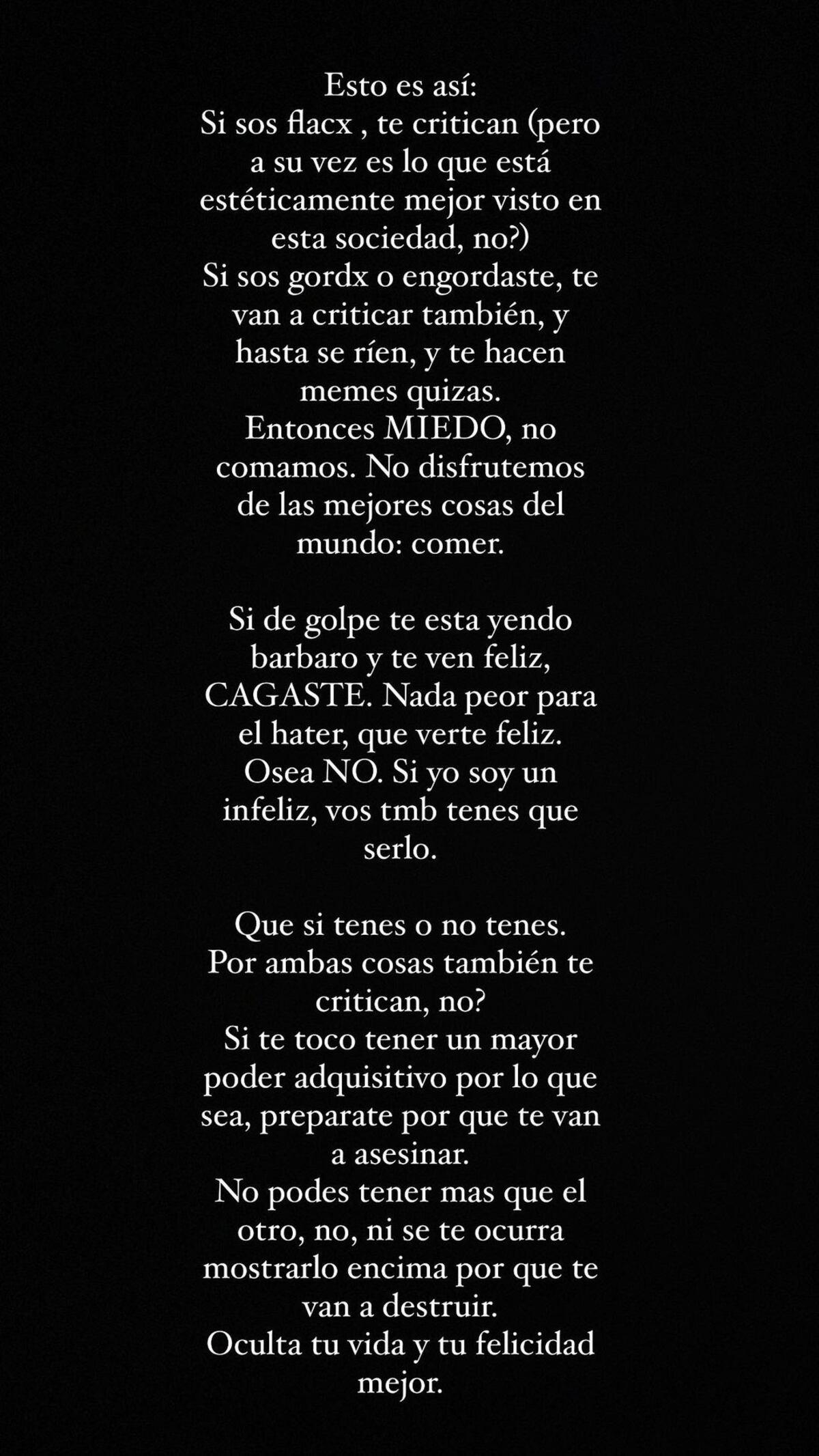 El descargo y reflexión de Cande Tinelli para con los que critican su cuerpo y tatuajes
