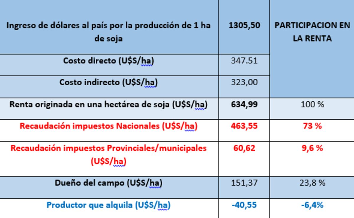 LAS PERDIDAS. El cuadro de Néstor Roulet para entender los números analizados.