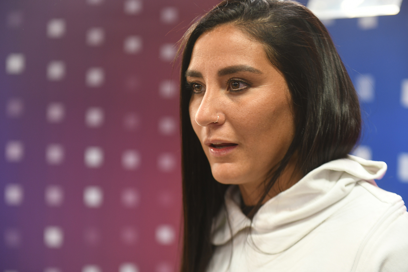 Yamila Nizetich en la redacción de La Voz (Ramiro Pereyra / Archivo)