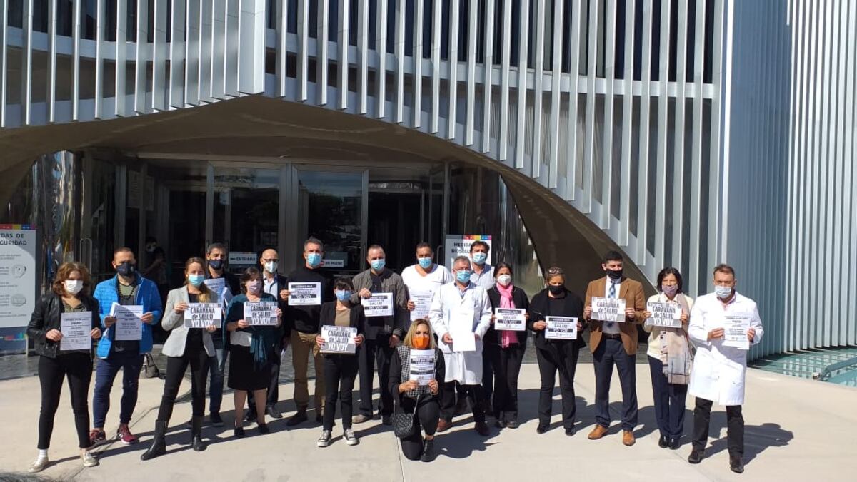 La Multisectorial de Salud fue a la Legislatura, pero el bloque oficialista no los recibió.