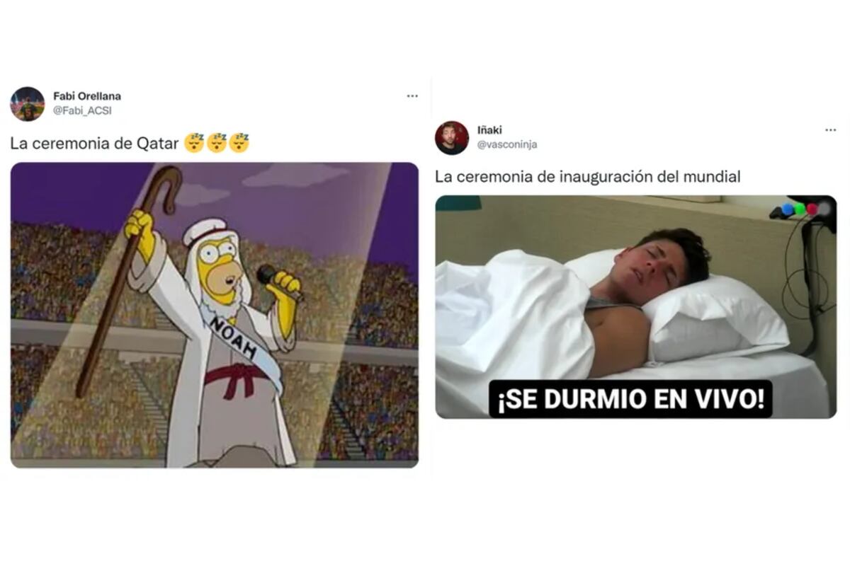 Los mejores memes de la inauguración del Mundial de Qatar 2022. (Captura de pantalla / Twitter)