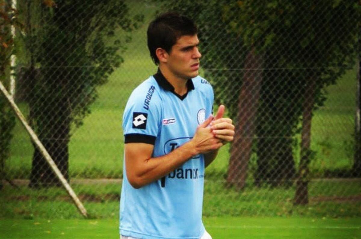El defensor Pablo Mattalía en su paso por las inferiores de Belgrano. Llegó a jugar en Reserva. (Prensa Belgrano).