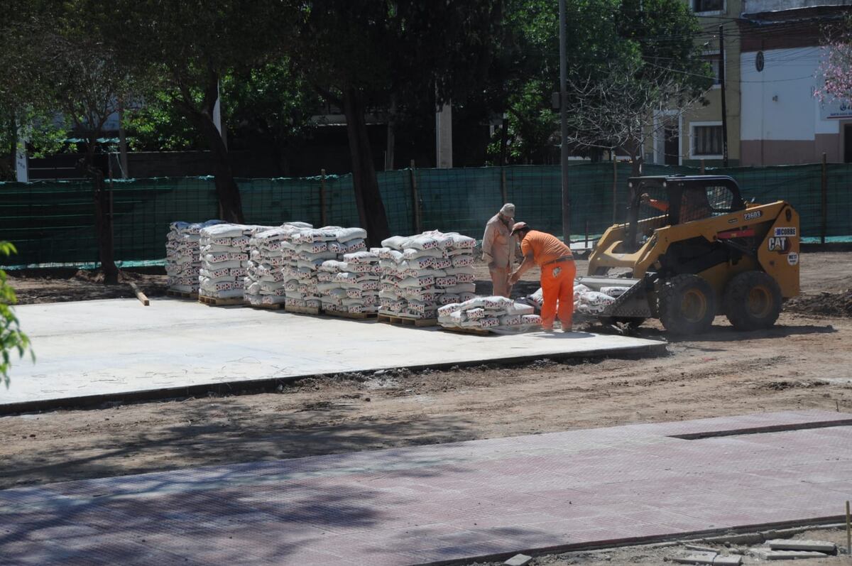 Avanzan las obras para recuperar la Plaza Rafael Núñez