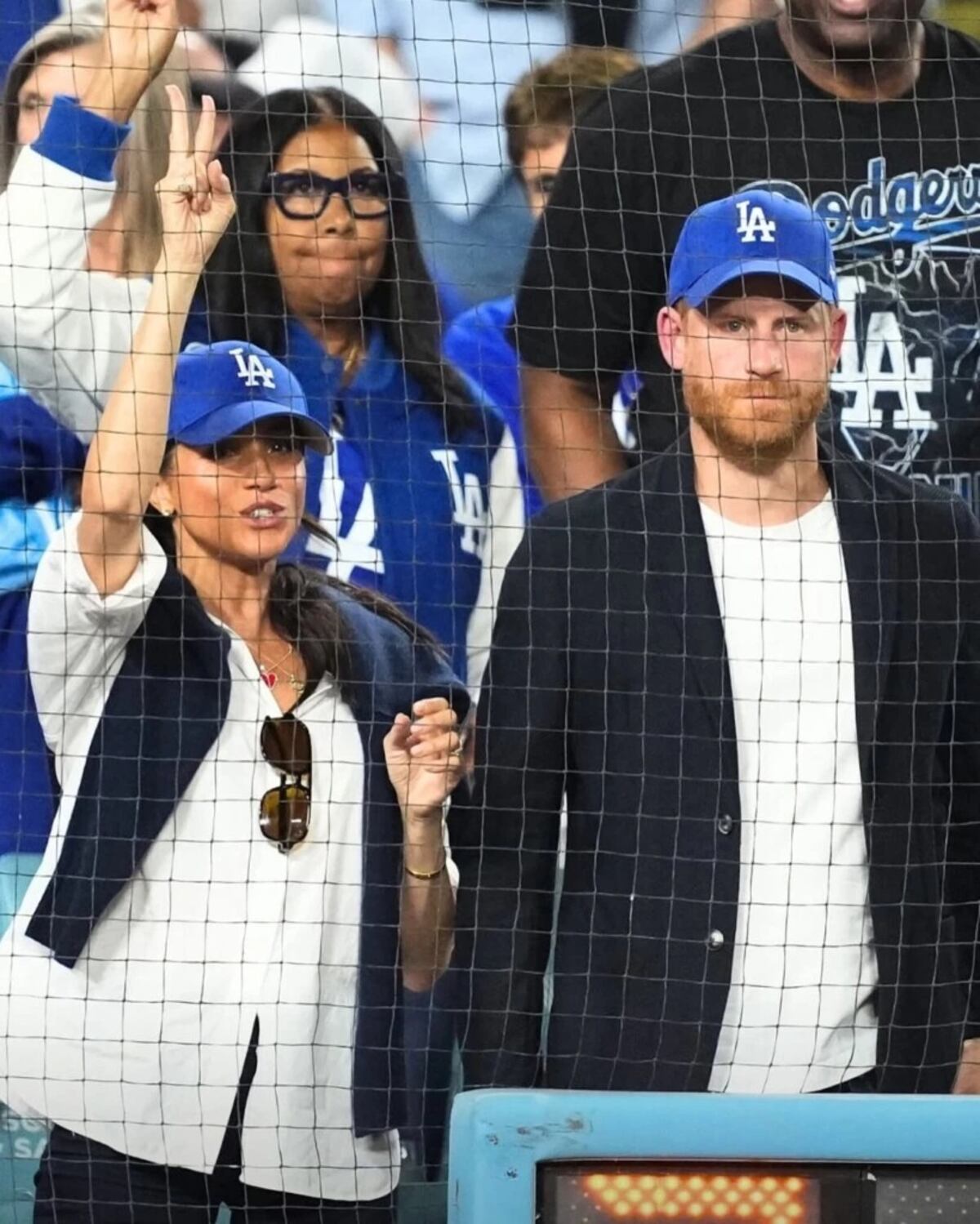 El guiño a Lady Di en el look casual de Meghan Markle que encantó en el Dodger Stadium