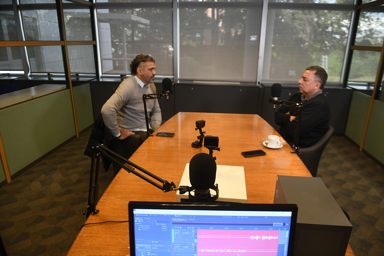 Pódcast de Talleres con Julián Maidana en la Redacción. ( Ramiro Pereyra / La Voz)
