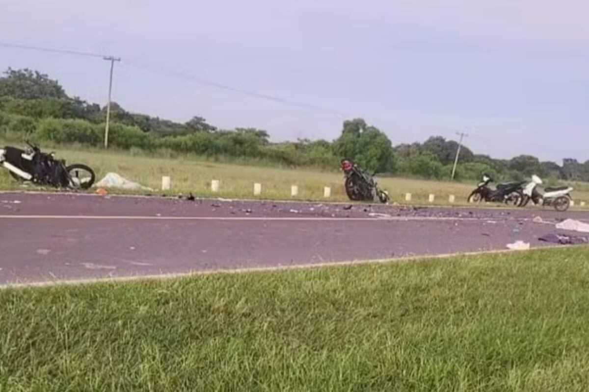 Tragedia en Chaco: dos adolescentes murieron tras chocar mientras corrían picadas en moto. (Foto: Policía de Chaco)