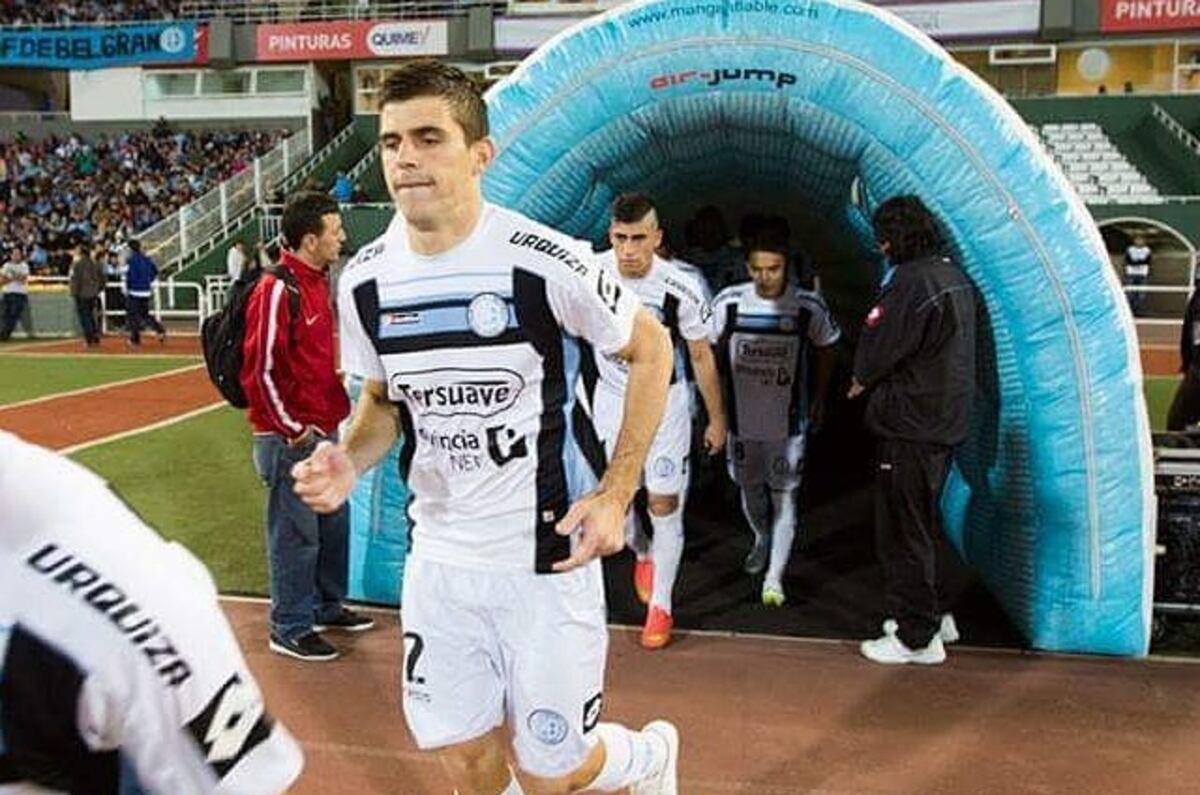 El defensor Pablo Mattalía en su paso por las inferiores de Belgrano. Llegó a jugar en Reserva. (Prensa Belgrano).
