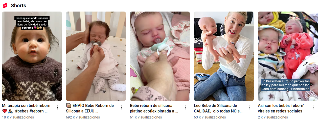 Captura de Youtube que muestra el furor de los muñecos reborn
