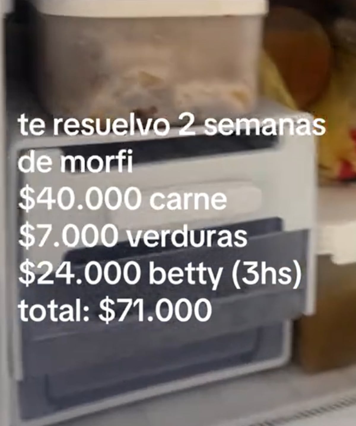 El detalle de los gastos.