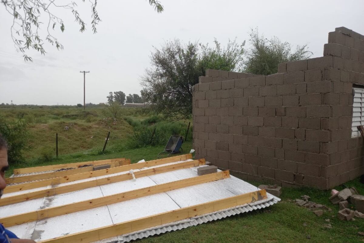 Río Cuarto. Muchas viviendas fueron afectadas por la tormenta (Gentileza).