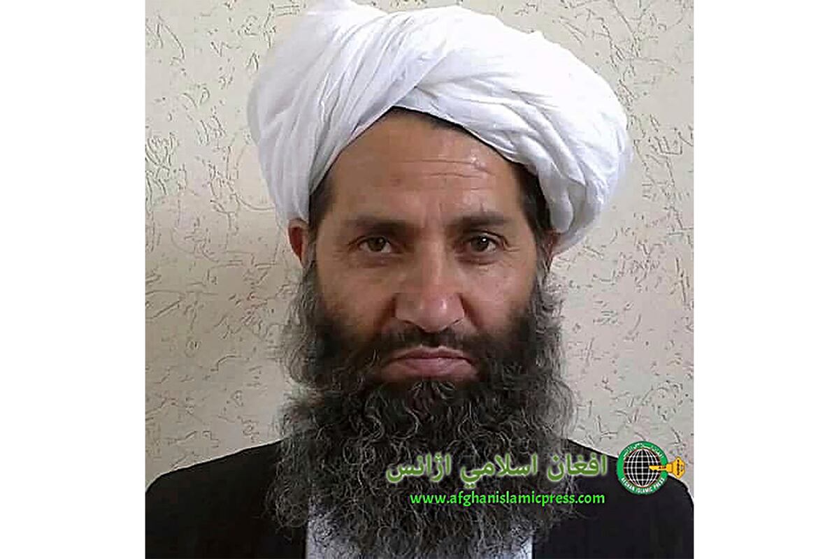El líder del Talibán afgano, Mawlawi Hibatullah Akhundzada.