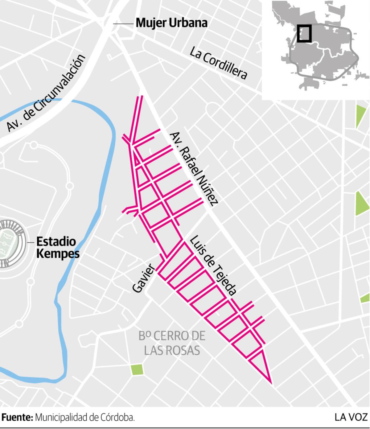 Infografía: Acceso a cloacas en el Cerro de las Rosas