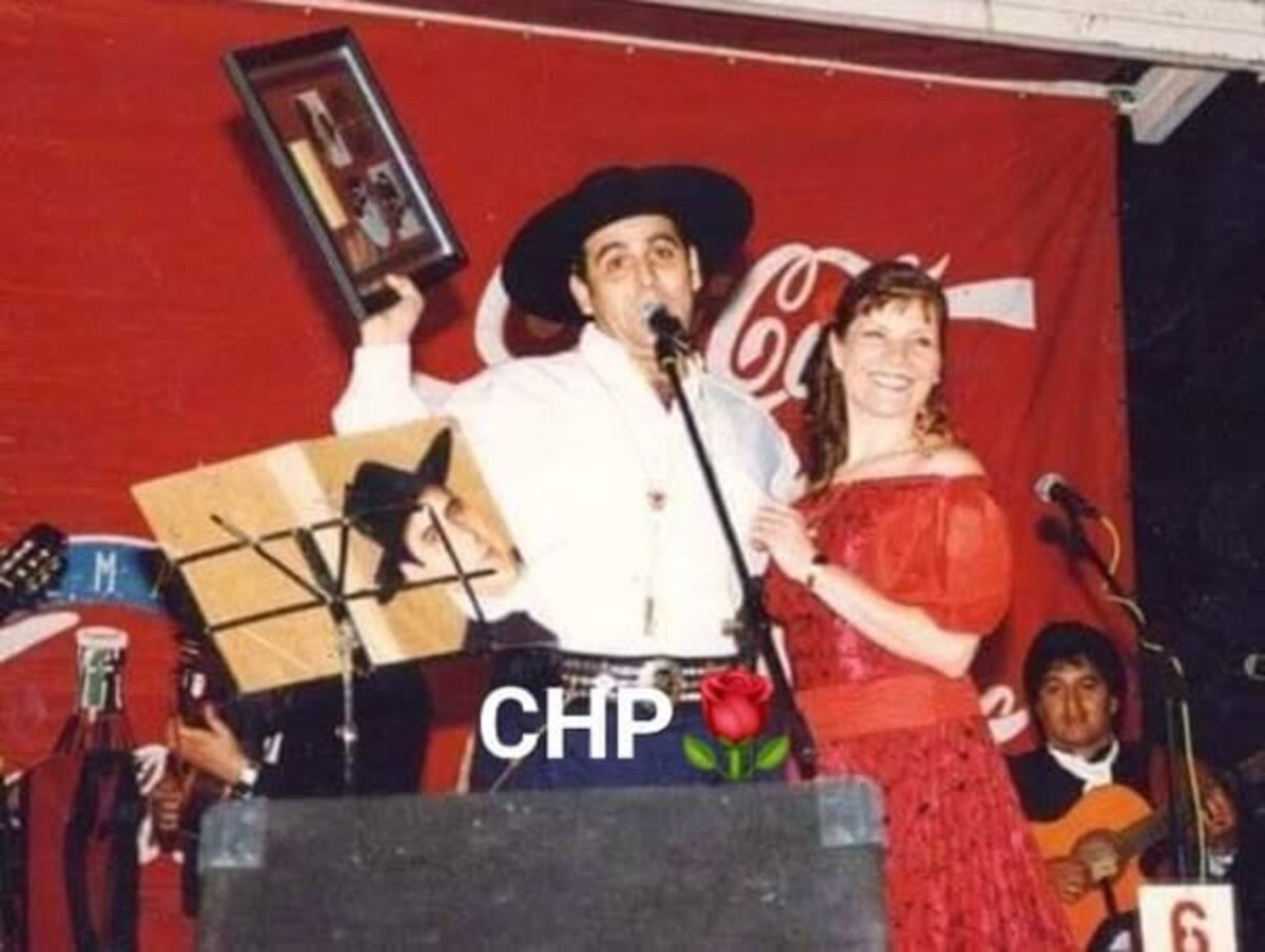 El Chaqueño Palavecino y su esposa Beatriz Robles. (Facebook)