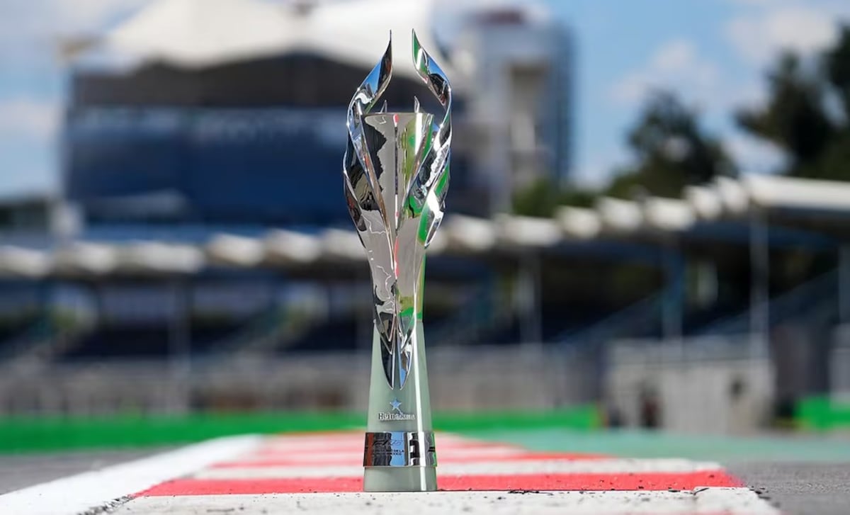 Este es el trofeo que se llevará el ganador el domingo del Gran Premio de México. (F1.com)
