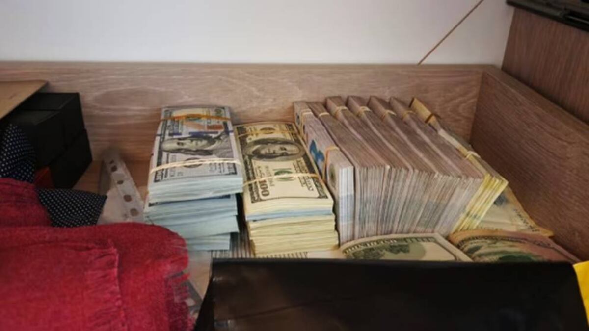 Lo encontrado en el departamento de Ornella Calvete. (Infobae)