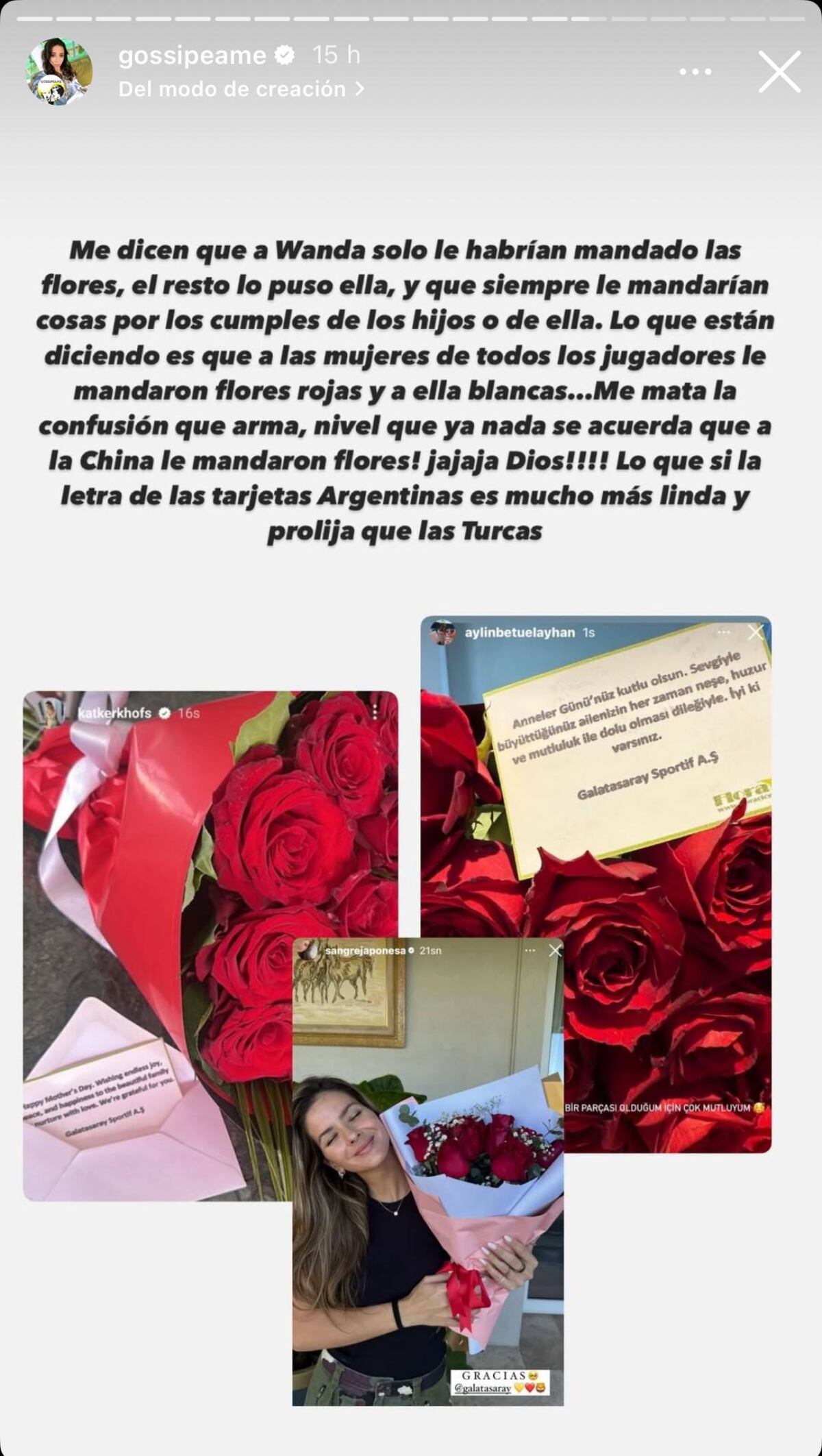 Wanda Nara vs. China Suárez: ahora en el "Flores Gate" (Captura de pantalla)